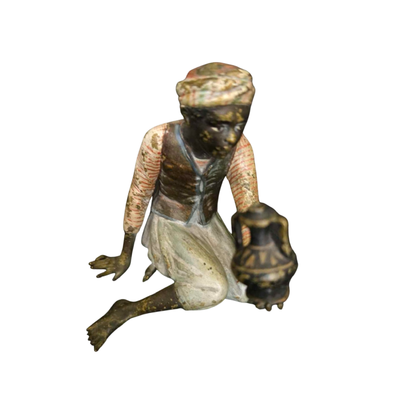 Wenen brons, Oriëntalistische figuur sculptuur, Oostenrijk laat 19e eeuw