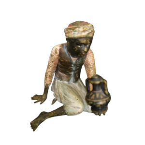 Wenen brons, Oriëntalistische figuur sculptuur, Oostenrijk laat 19e eeuw