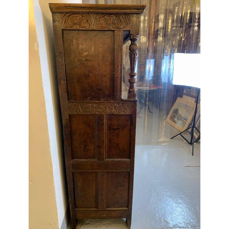 Carved and inlaid oak credenza, France, 17th century