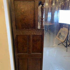 Carved and inlaid oak credenza, France, 17th century