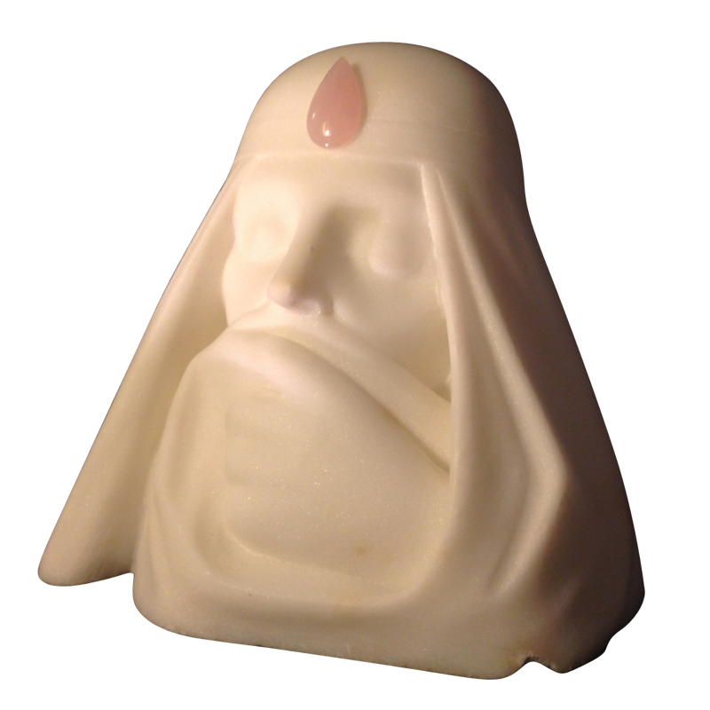 Louis Jacques Gallet, orientalist sculpture, marble symbolist woman, circa 1920