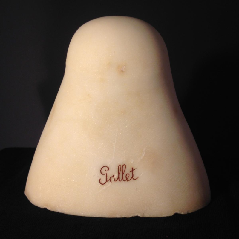 Louis Jacques Gallet, sculpture orientaliste, marbre femme symboliste, vers 1920