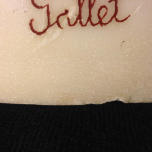 Louis Jacques Gallet, oriëntalistisch beeldhouwwerk, marmeren symbolistische vrouw, circa 1920