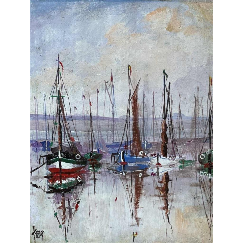 Isidore SAEYS (1911-1989): « vue portuaire - marine »