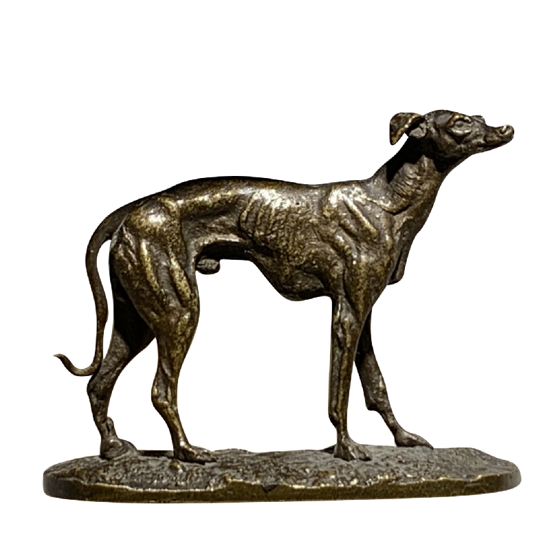 MENE Pierre-Jules bronze animalier lévrier
