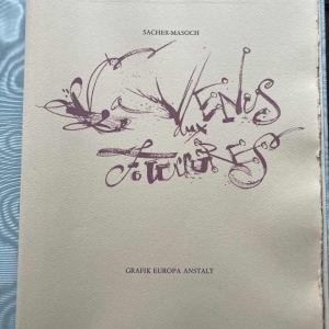 Sacher Masoch, Venus in Furs, illustrations by Salvador Dalí