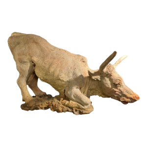 PIET PIJN, Groot Sculptuur "Koe" Uniek stuk in Terracotta, ca 1940