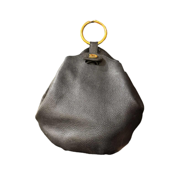 Rose des Vents“ Delvaux bag grained black leather