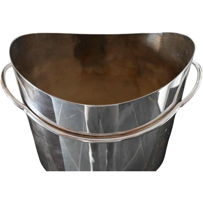Bora's, silver-plated champagne bucket, Italian design, mid 20th century