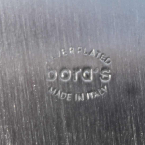 Bora's, seau à champagne en métal argenté, design Italien milieu XXe s