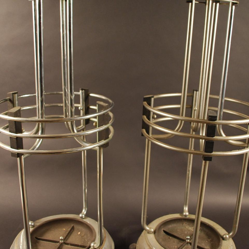 Rare pair of Art Deco planters / Mushroom buckets / Umbrella stand - 1925