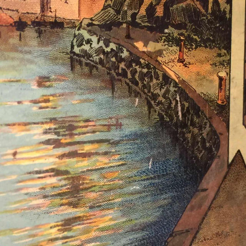 BEKKERS & ZOON Holland, Large Biscuit / Coffee Tin Box, Venetian decor, ca. 1900