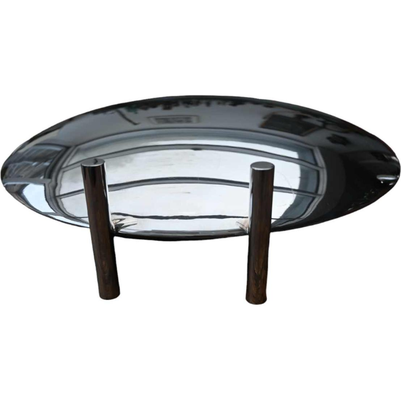 Ennio Passini pour Fratelli Cassetti, vase en métal argenté, Italie, 1970's