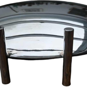 Ennio Passini pour Fratelli Cassetti, vase en métal argenté, Italie, 1970's