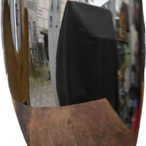 Ennio Passini pour Fratelli Cassetti, vase en métal argenté, Italie, 1970's