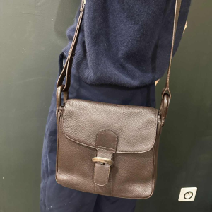 Bruine leren tas van Delvaux