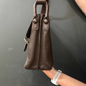 Bruine leren tas van Delvaux