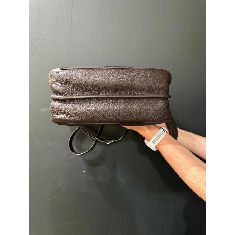 Bruine leren tas van Delvaux