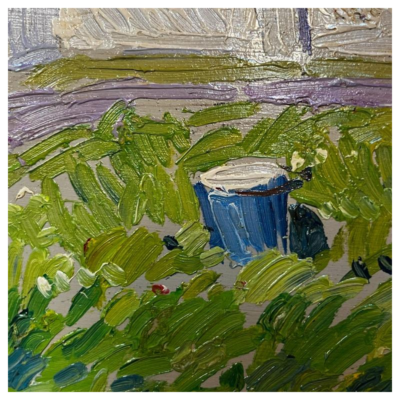 PAUL MATHIEU 'Paysage impressionniste' oil on panel, ca 1915