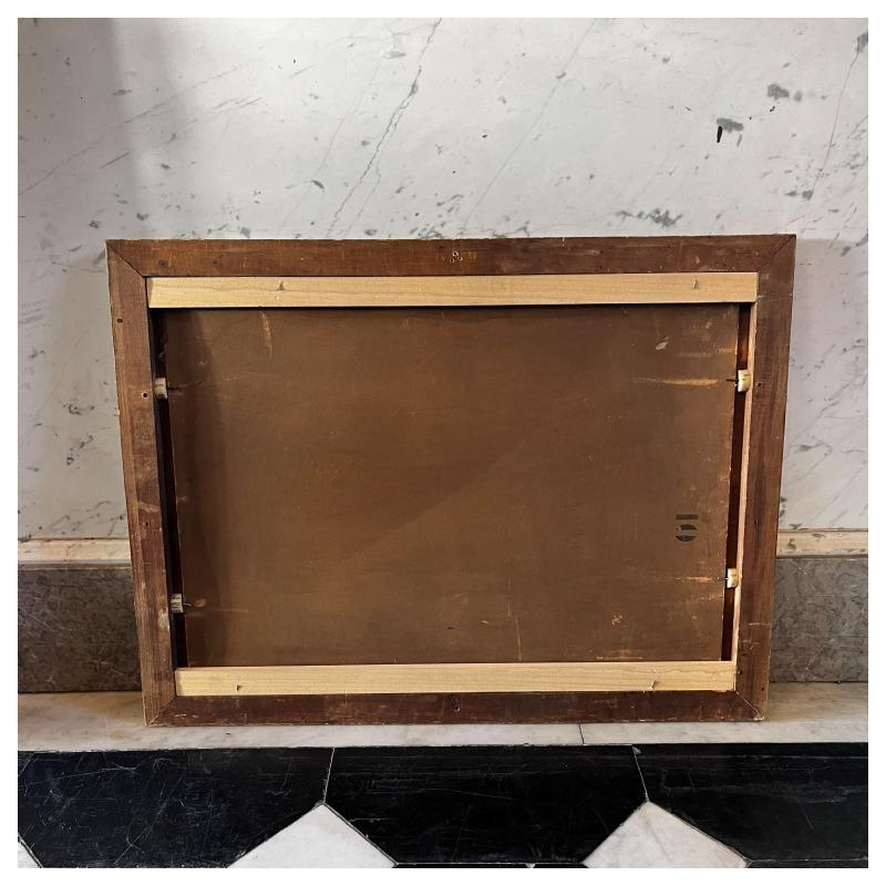 PAUL MATHIEU 'Paysage impressionniste' oil on panel, ca 1915