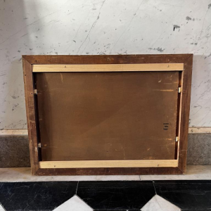 PAUL MATHIEU 'Impressionistisch landschap' olieverf op paneel, ca 1915