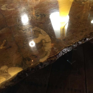 Etienne Allemeersch (attributed to), marble coffee table "fossils", 1970