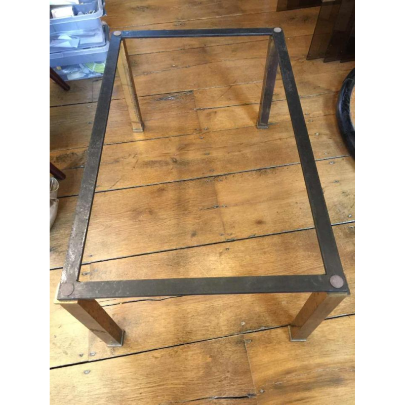 Etienne Allemeersch ( attribué à ), table basse en marbre " fossiles ", 1970