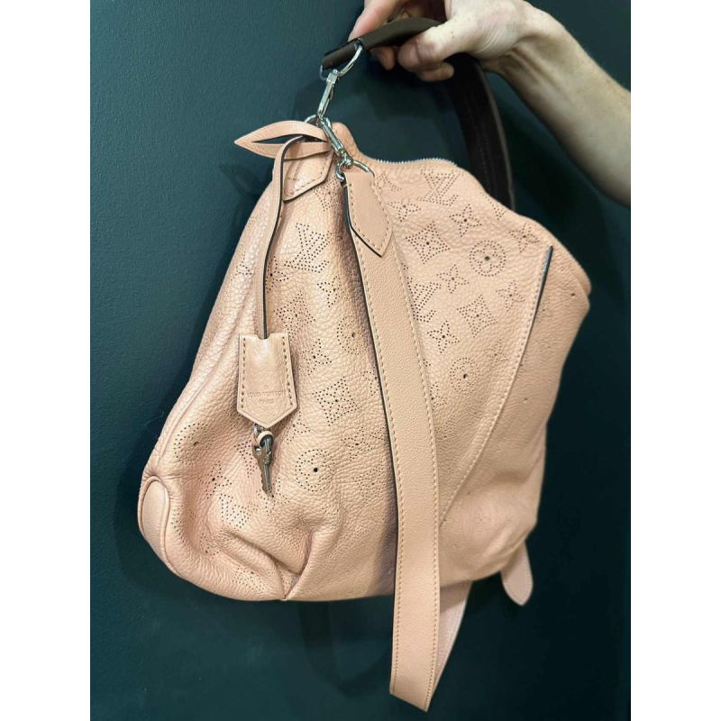 Louis Vuitton leather bag monogram old pink