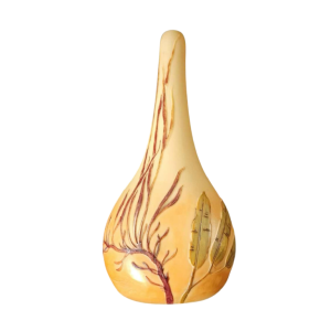 Legras, Berluze-vaas van met zuur behandeld glas, versierd met zeewiermotief, ca. 1900