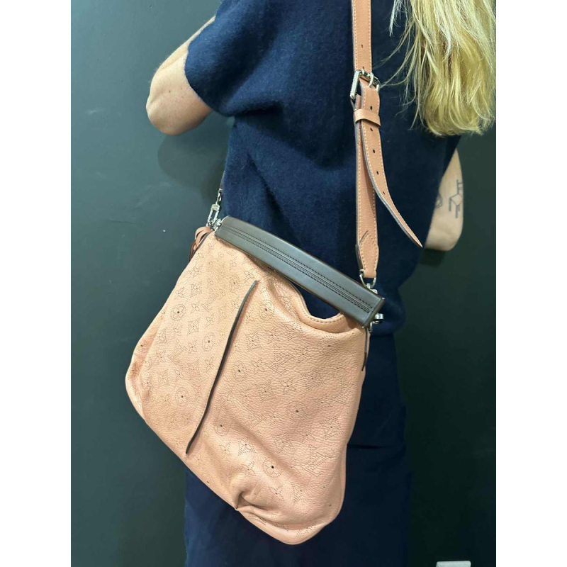 Louis Vuitton leren tas monogram oud roze