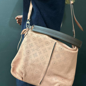 Louis Vuitton leren tas monogram oud roze