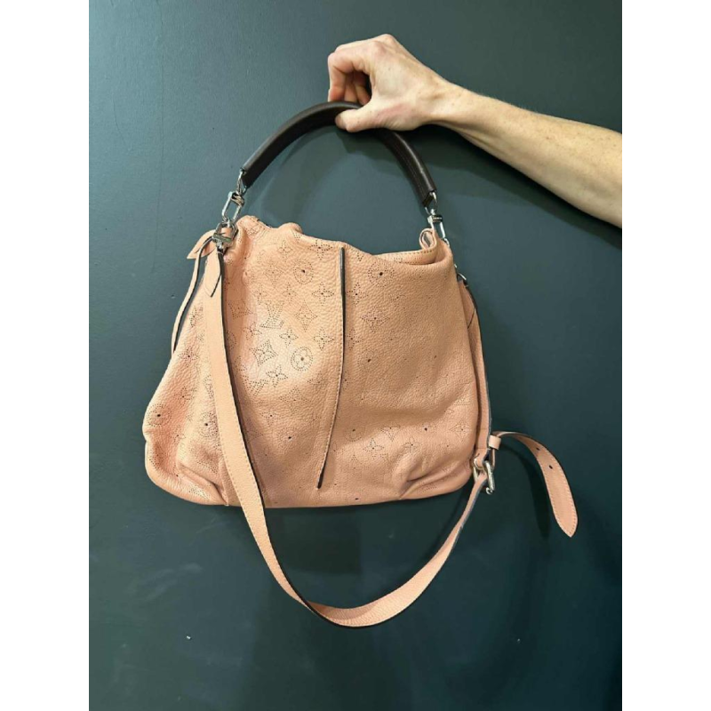 Louis Vuitton leren tas monogram oud roze