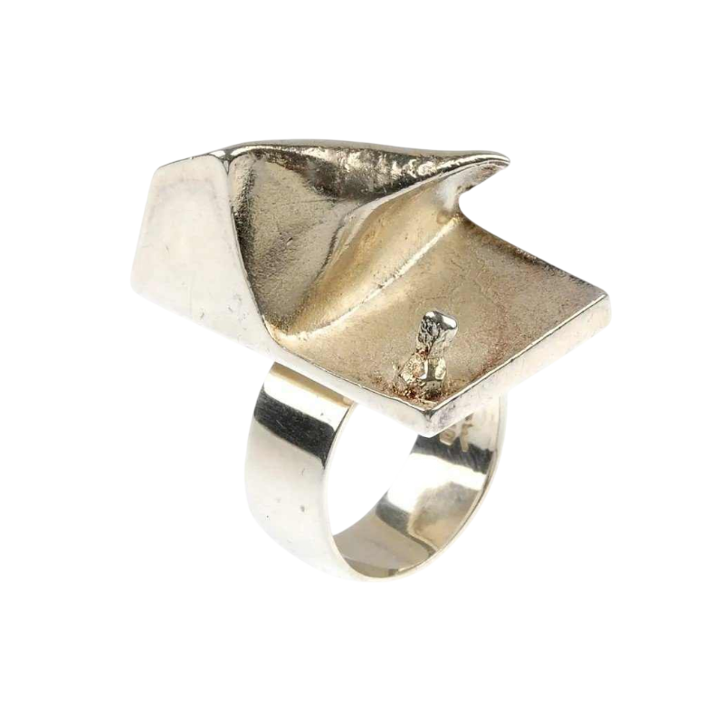 Bjorn Weckstrom 'Lapponia' zilveren ring uit de 'Space Series'