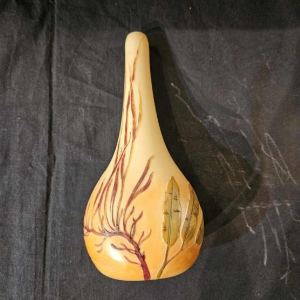 Legras, acid-etched glass vase, decorated with seaweed motifs, ca. 1900