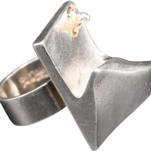 Bjorn Weckstrom 'Lapponia' bague en argent 'Space Series'