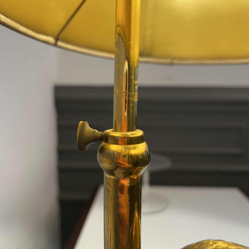 Maison Jansen, lampe a` poser 'Cobra' en bronze dore´, Hollywood Regency ca 1970