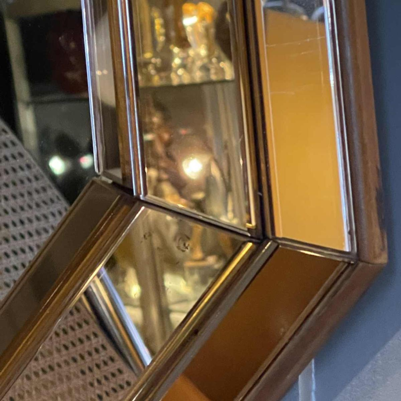 Miroir Art De´co Ve´nitien Rose´ Saumoné, Italie circa 1930