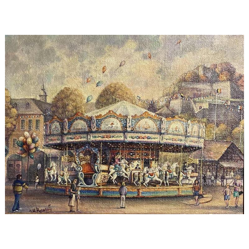 Olivier Henri BOSERET (1924-2005): »Namur- la fête foraine » 1998