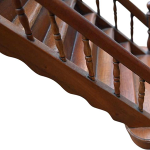 Maquette d'escalier, maîtrise en bois, objet de curiosité, début 20ème siècle
