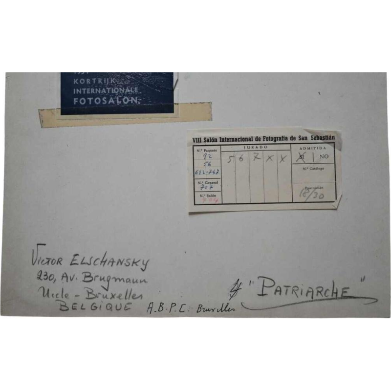 Victor Elschansky 'Patriarch' grote vintage foto zilverdruk C, ca 1950