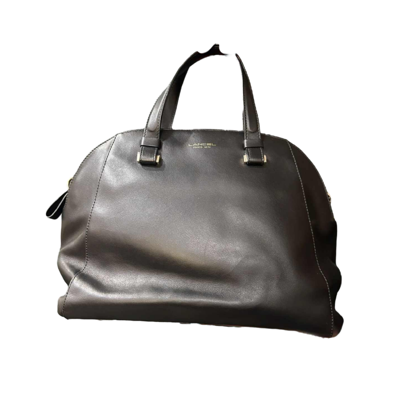 Lancel, black lambskin bag