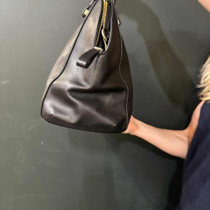 Lancel, sac en cuir d'agneau noir