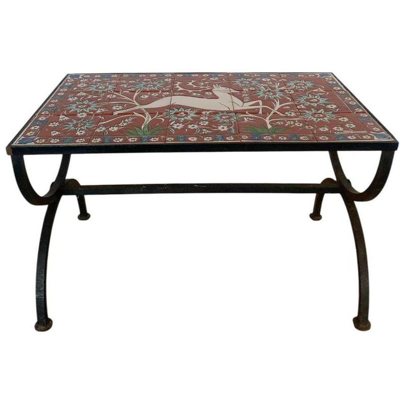 IKAROS RHODES, table basse en céramique, deuxième moitié du XXe s