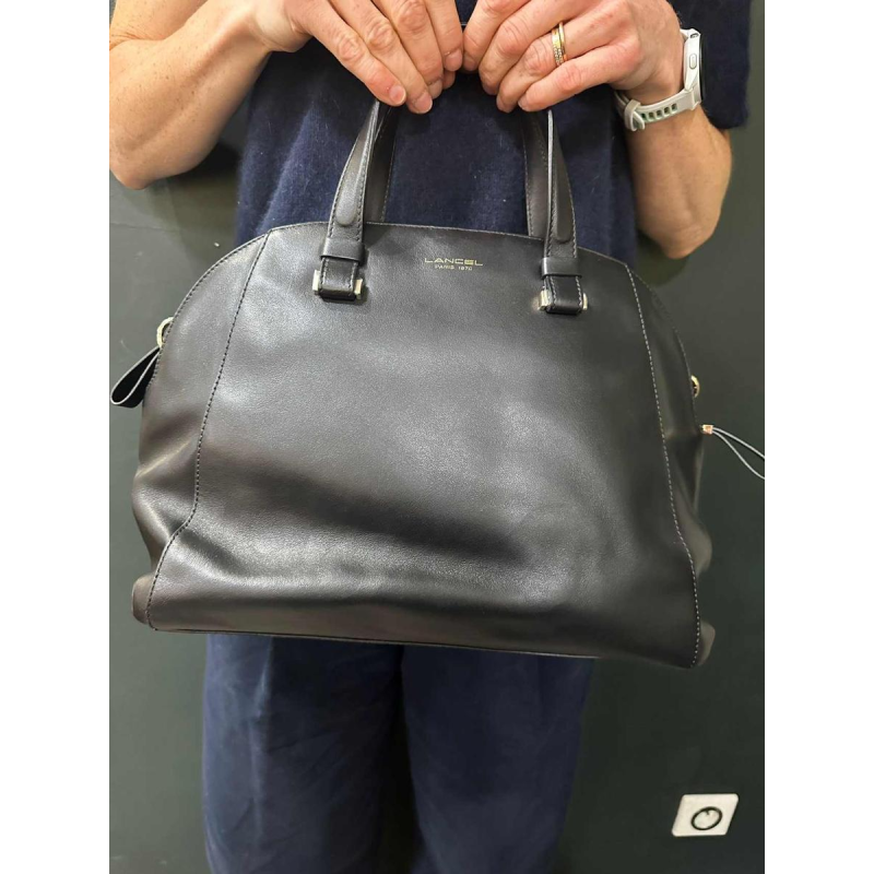 Lancel, black lambskin bag