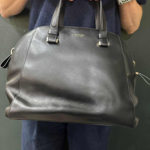 Lancel, black lambskin bag