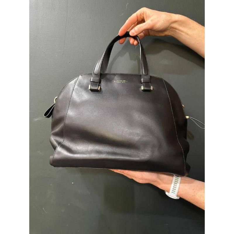 Lancel, black lambskin bag