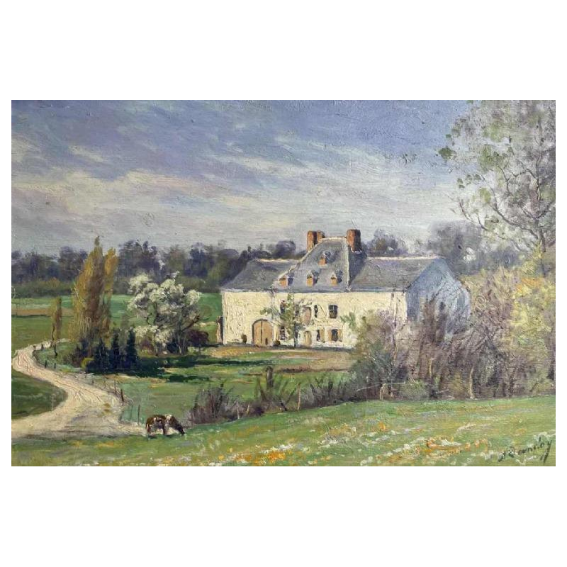 Albert DANDOY (Namur 1885-1977) « La ferme de la Pairelle » hsp