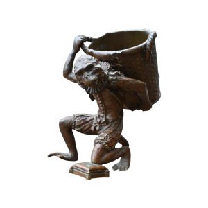 Bronze Statue of a Monkey Dressed as a Marquis, 19th Century