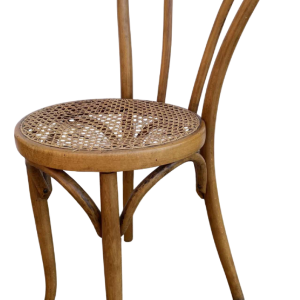 Manufacture Horgen-Glaris, chaise de bistrot en bois courbé & cannage, Suisse ca 1900