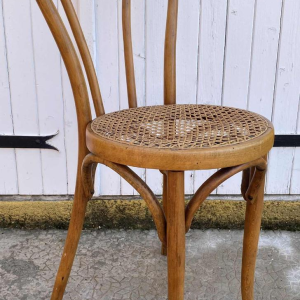 Manufacture Horgen-Glaris, chaise de bistrot en bois courbé & cannage, Suisse ca 1900